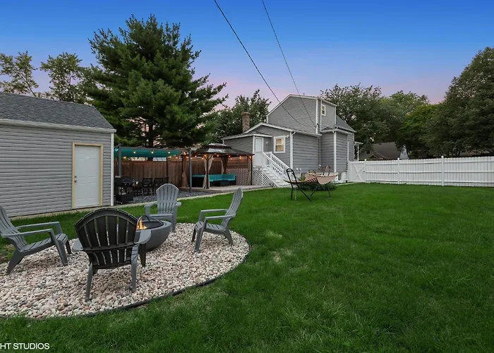 Ferienhaus Modern Retreat, Double Lot With Pergola, Fire Pit, Game Room, 5 Min To Zoo